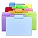 Smead SuperTab File Folder, Oversized 1/3-Cut Tab, Letter Size, Assorted Pastel Colors, 100 per Box (11961), Pack of 1