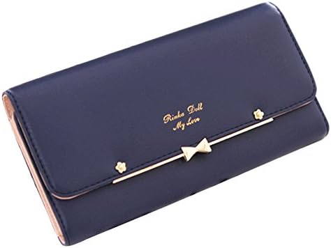 Women Wallet PU Leather Zipper Long Purse Credit Card Clutch Holder Strap Handbag