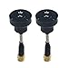 Wolfwhoop PC11 2pcs 5.8GHz 5dBi RHCP Omnidirectional Pagoda Antenna for FPV Multicopter Set-SMA Male (Black)