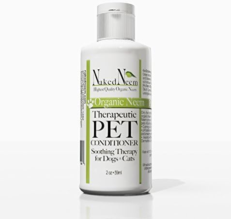 Pure Neem Pet Conditioner, Soothing Therapy Relieves Skin Irritation, Itching, Flaking, Dryness (2 Ounce) by Naked Neem