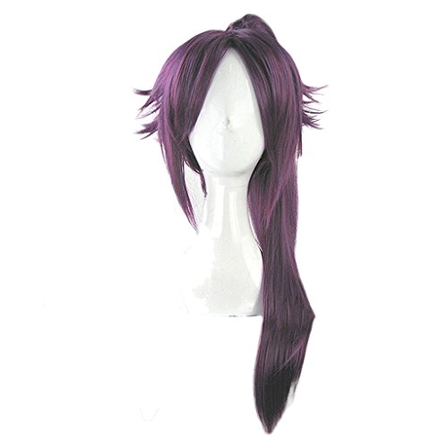 Mtxc BLEACH Cosplay Shihouin Yoruichi Noumenon & ponytail Wig Purple