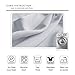 WONTEX Blackout Curtains Room Darkening Thermal Insulated Living Room Curtains, 52 x 84 inch, Greyish White, 2 Grommet Curtain Panels
