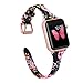 Wearlizer Slim Thin Leather Compatible with Apple Watch Band 38mm 40mm 41mm 42mm 44mm 45mm 46mm 49mm iWatch Women Men Strap Wristband Bracelet with Metal Clasp Series 10 9 8 Ultra SE 7 6 5 4 3 2 1