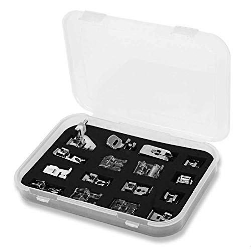 La Canilla ® 16 Piece Universal Foot Presser Foot Kit for Sewing Machines Riccar, Singer, Brother, Janome, Elna, Juki, AEG