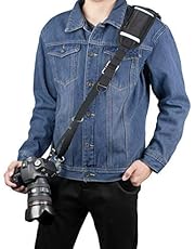 Sugelary Kamera Gurt, Schnellverschluss Schwarz Kamera Tragegurt Schultergurt Kameragurt für Canon Nikon Sony Fujifilm Olympus DSLR SLR (F-3)