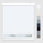 Foiresoft Blackout Cordless Roller Shades Custom Size [Blackout Nouvelle, White]