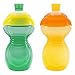 Munchkin Click Lock Bite Proof Sippy Cup, Green/Yellow, 9 Ounce, 2 Count