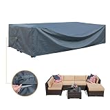Patio Furniture Covers Waterproof Outdoor Furniture Set Covers Sectional Large Loveseat Covers Waterproof Heavy Duty 126 inches