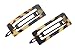 Charles J. Wahba Mini Rectangle Cutout Delrin Barrette Pair