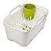 Joseph Joseph 85101 Wash & Drain Plus Dishpan and Dish Rack Utensil Holder Set with Dishwashing Basin Dryer Dish Rack Drainer Plug Carrying Handles, White