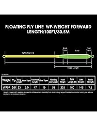 SF Peso delantero línea flotante Fly LineWelded LOOP 100 pies WF 1 2 3 4 5 6 7 8 9 WT F