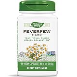 Nature's Way Feverfew Leaves, 380 MG, 180 Capsules