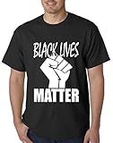 BeWild Brand® - Black Lives Matter Fist Mens T-shirt