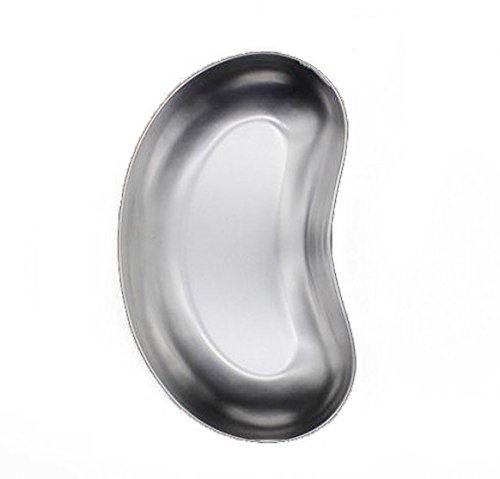 304 Stainless Steel Curved Tray Dental Medical Lab Instrument Body Piercing Serving Plate - Thumbnail 2