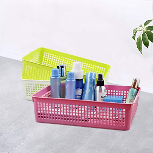 Ordate Bunte Kunststoff A4 Aufbewahrungskörbe 4er-Set gratis 8er-Packung