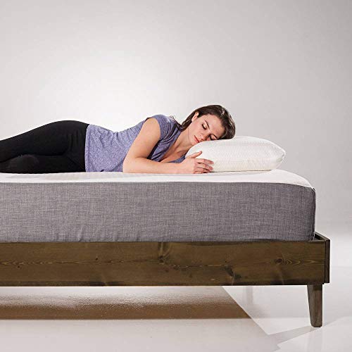 eLuxurySupply Wood Bed Frame Made with 100 New Zealand Pine Solid Mattress Platform