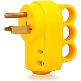 Veepeak NEMA 6-50P/ 6-30P Plug Replacement, 30/ 50 Amp 250 Volts, 3-Prong Grounded Heavy Duty Power Cord Plug with Handle for