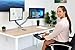 Mount-It! Dual Monitor Arm Mount Desk Stand | 2 x 3.0 USB Ports | Articulating Mechanical Spring Height Adjustable | Fits Two 24 27 29 30 32 Inch VESA 75 100 Compatible Screens | C-Clamp and Grommet