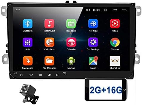 Podofo Android Car Stereo Double Din Car Radio 2G+16G for Volkswagen Passat Golf Jetta Polo Tiguan Touran SEAT Skoda, 9″ Touch Screen Head Unit in Dash Support GPS Navi WiFi FM USB + Backup Camera Podofo Android Car Stereo Double Din Car Radio 2G+16G for Volkswagen Passat Golf Jetta Polo Tiguan Touran SEAT Skoda, 9″ Touch Screen Head Unit in Dash Support GPS Navi WiFi FM USB + Backup Camera