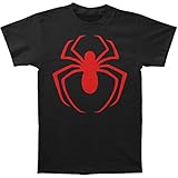 Marvel Comics Spider-Man Red Logo Men's Black T-shirt
