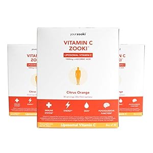 YourZooki Liposomal Vitamin C 1000mg – 3 Month Supply (90 sachets) – Vitamin C Zooki Triple Pack