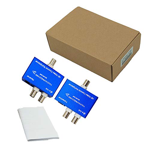 E-link 2CH CVI AHD TVI Coaxial Multiplexer HD Analog Camera CCTV Video Multiplexer Over Single Coax Cable Up to 400m