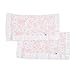 Little Unicorn Cotton Muslin Security Blanket 2 Pack - Garden Rose