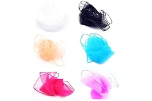 6 Pieces Small Dance Scarf Juggling Scarves Square Multicolor Juggling Scarf Handkerchief Suitable Juggling Kindergarten Stag