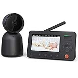 X-Sense Video Baby Monitor with 4.3” HD LCD Display, up to 1,000 Ft Range, Pan & Tilt, Infrared Night Vision, Unique Humidity & Temperature Alert, 10 Lullabies, 2-Way Audio