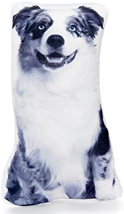 Cushion Co - Australian Shepherd Black and White Pillow 16" x 12"