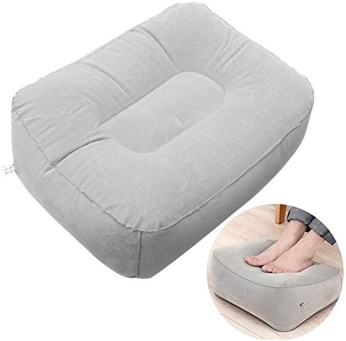 Labife PVC Flocking Inflatable Foot Pad Outdoor Travel Footrest Massage Pad Inflatable Space for Pillow / Foot Pad / Massage Pad