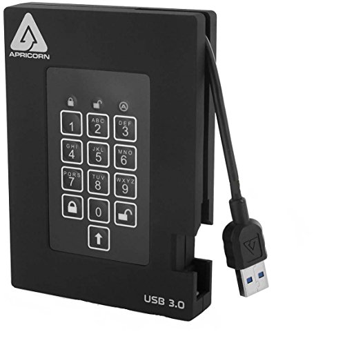 Apricorn Aegis Fortress FIPS 140-2 Validated 4TB USB 3.0 SSD (A25-3PL256-S4000F)