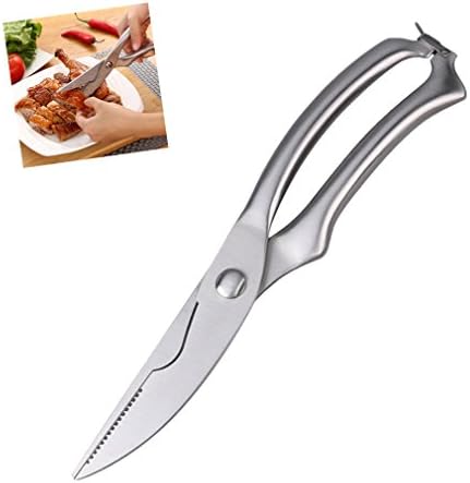Heavy Duty Stainless Steel Multi-functional Kitchen Scissors Poultry Shears with Safety Lock