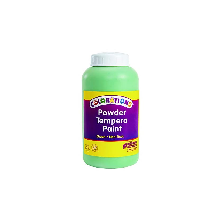 Colorations® Powder Tempera, Green, 1 Pound, Powdered Tempera Paint is