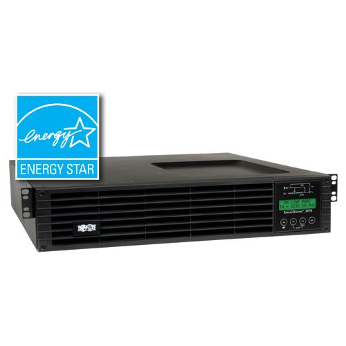 Tripp Lite 1500VA Smart Online UPS Back Up, 1300W Double-Conversion, Extended Run Option, 2U Rackmount, LCD, USB, DB9 (SU1500RTXLCD2U)