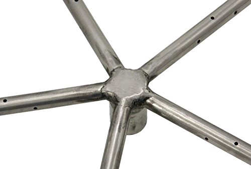 Hearth Products Controls Penta Stainless Steel Fire Pit Burner, 24-Inch, Natural Gas