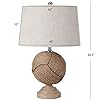 JONATHAN Y JYL1005A Monkey's Fist 24" Knotted Rope LED Table Lamp Cottage,Coastal,Rustic for Bedroom, Living Room, Office, College Dorm, Coffee Table, Bookcase, Brown