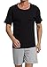 Godsen Men's Casual Wear Cotton Short Pajama Set Tshirt and Pants