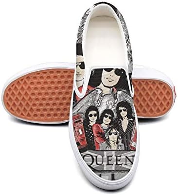 NI kingss Man's Queen Lead Singer Freddie Mercury Slip-On Fashion Casual Shoes Sneakers Cute Sneakers