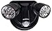 Milex LED Spotlight 360 Degree Wireless Weatherproof Motion Detector Lamps (Black)