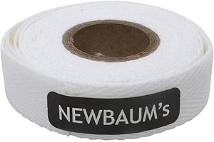 Newbaum's Cloth Bike Handlebar Tape (White), 10 ft Roll Bike Bar Grip Tape (0.75” Wide), Cotton Bar Tape Road Bike, Adhesive Back Bike Tape for Handlebars – White Grip Tape (22 Colors)