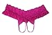 Trixx Intimates Women's Magenta Purple Open Crotch Peekaboo Thong