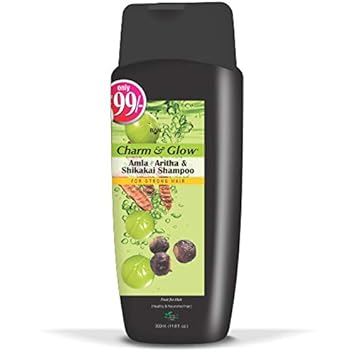 Charm & Glow Amla, Aritha and Shikakai Shampoo 350ml