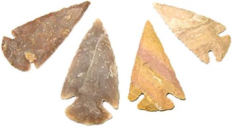 Craft Agate Arrowheads Stone Points Natural Color 1.5" - One Piece
