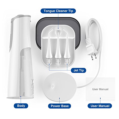 image for VLOXO Water Flosser for Teeth, Cordless Portable Dental Oral Irrigator