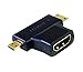 Tera Grand RETH-WH01B Premium High Speed HDMI Retractable Cable with HDMI 2-in-1 T Adapter