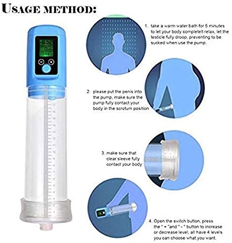 Ziligengsheng Adult Electric Male Pump Enlarger Enlargement Sleeve Growth Enhancer For Men And Couple Tshirt -LCD Display
