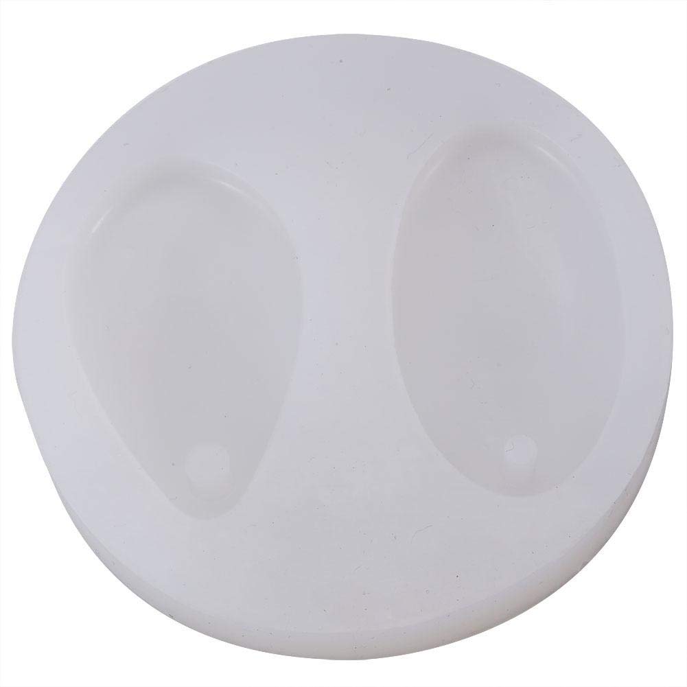 2 in 1 Teardrop Resin Mould Oval Teardrop Silicone Mould with Hole DIY Resin Pendant Jewellery Casting Mould for Handmade DIY Craft