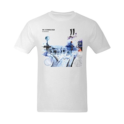 Gildaper Ok Computer Radiohead Music Design Men's Generic T Shirt White Large
