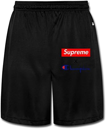 POPYol Men's Double Logo Performance Shorts Sweatpants